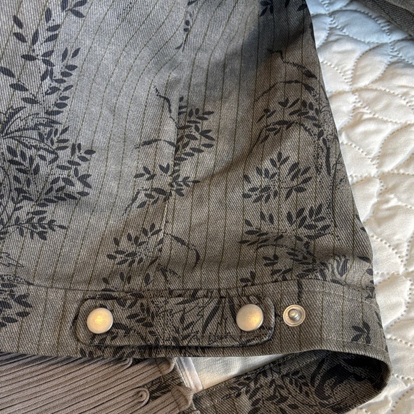 Hunt Club Vintage Women's Floral Open -Face Jacket with Cord Embellishment XL - Picture 10 of 11